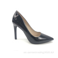 Señoras moda sexy stilettos punta puntiaguda damas gamuza